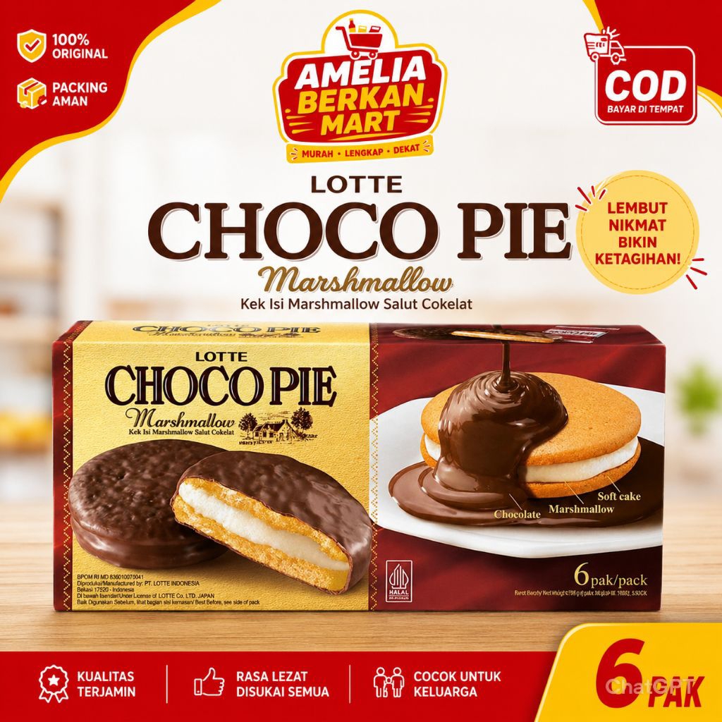 Choco Pie Marshmallow 1 dus