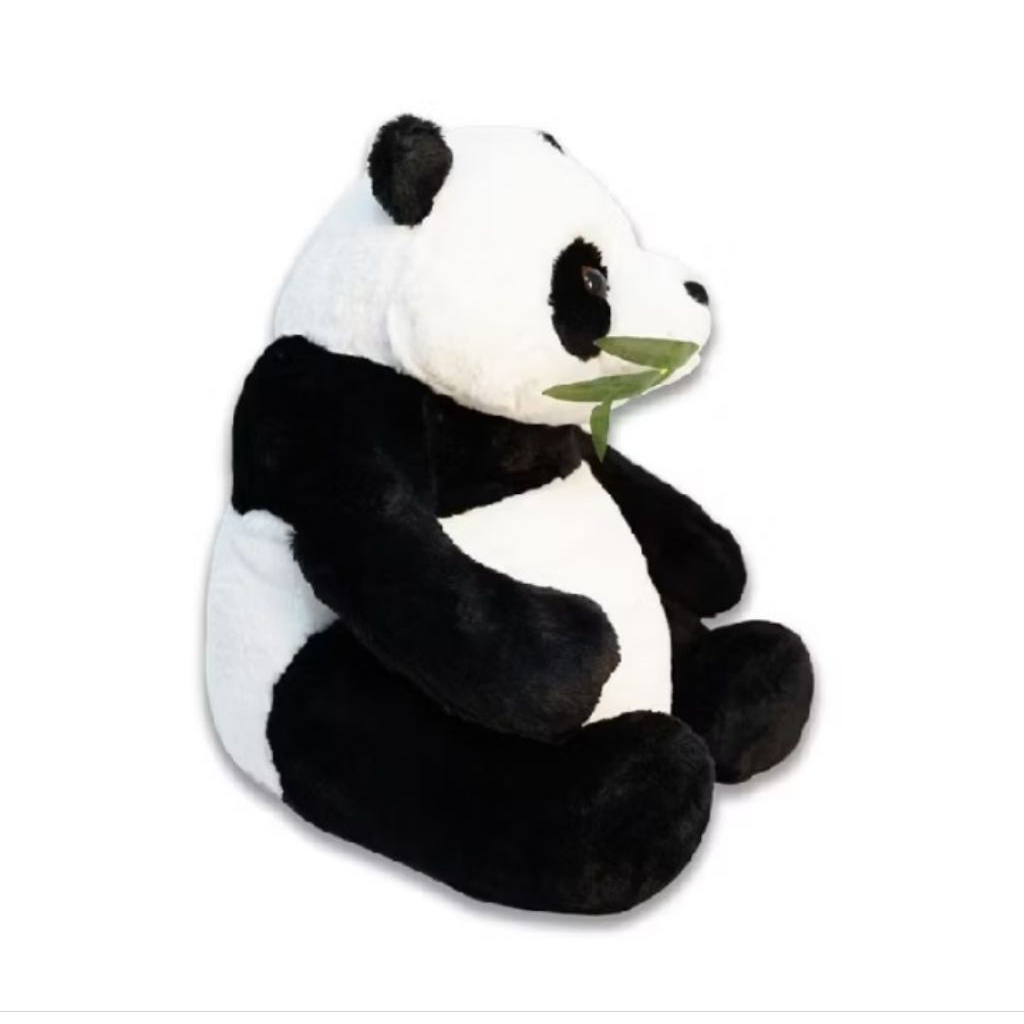 Boneka Panda Rumput Bambu Size L 35 cm | Boneka Animals Lucu Jumbo Mini | Boneka Panda Lembut untuk 