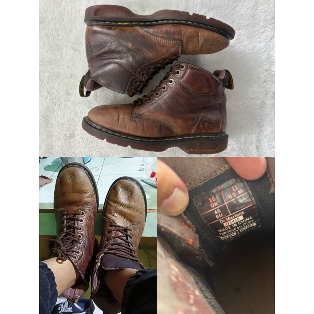 sepatu boots low dr Martens bekas original 44