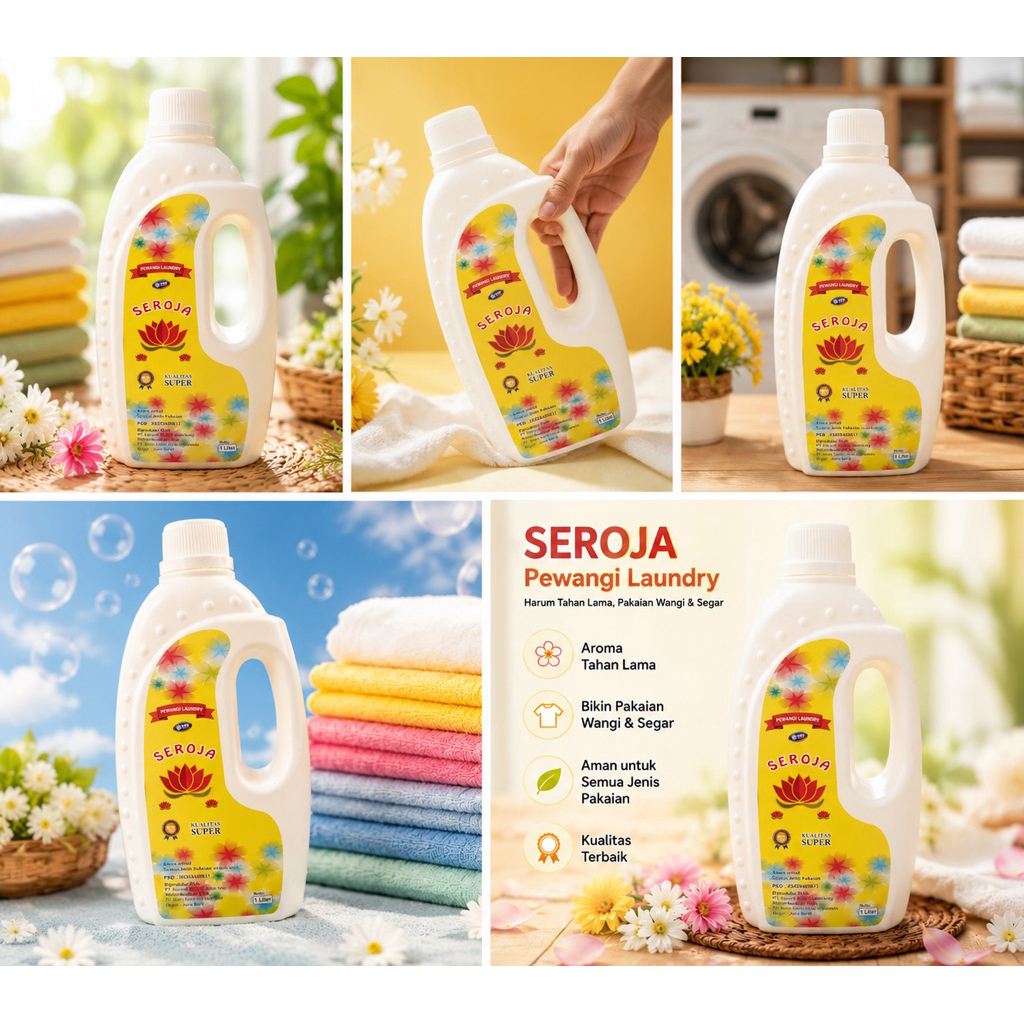 Biang Pelicin dan Pewangi Setrika Seroja Kualitas Super