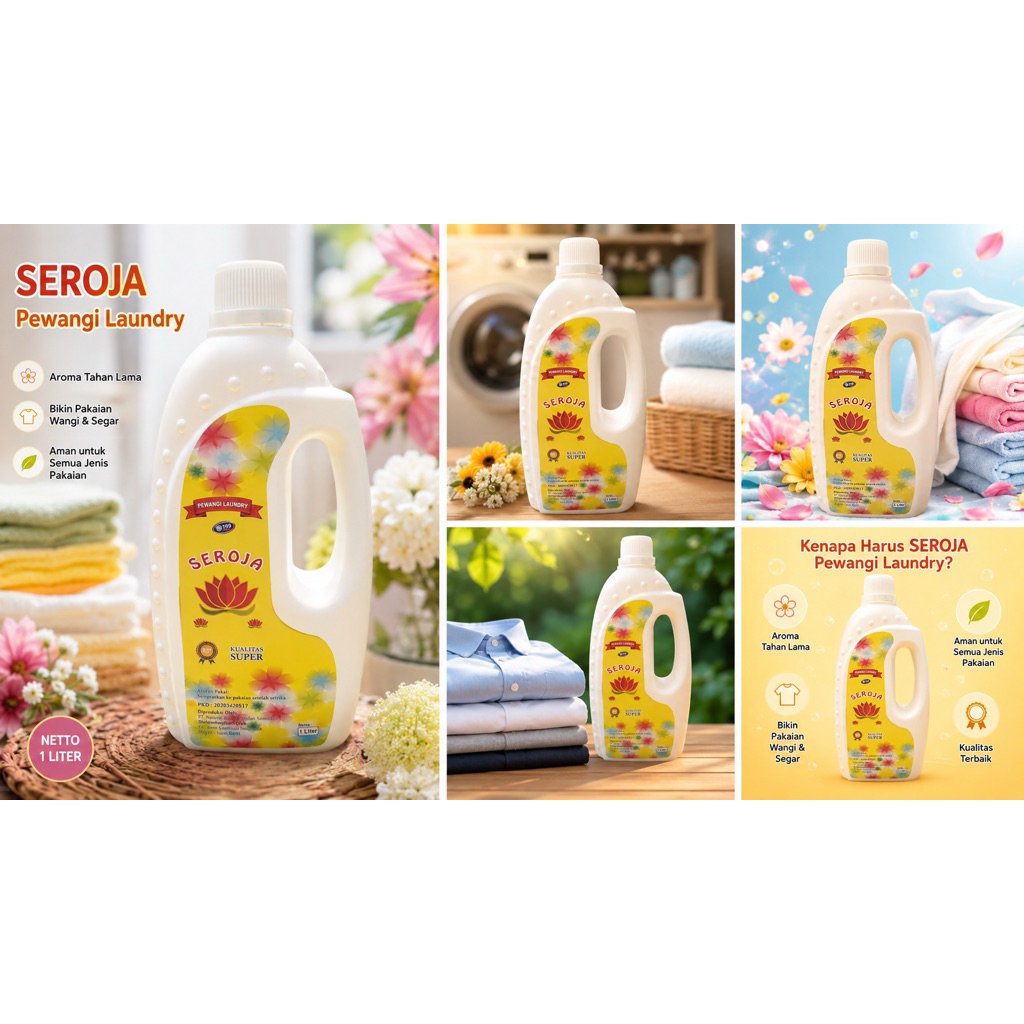 Biang Pelicin dan Pewangi Setrika Seroja 1 Liter