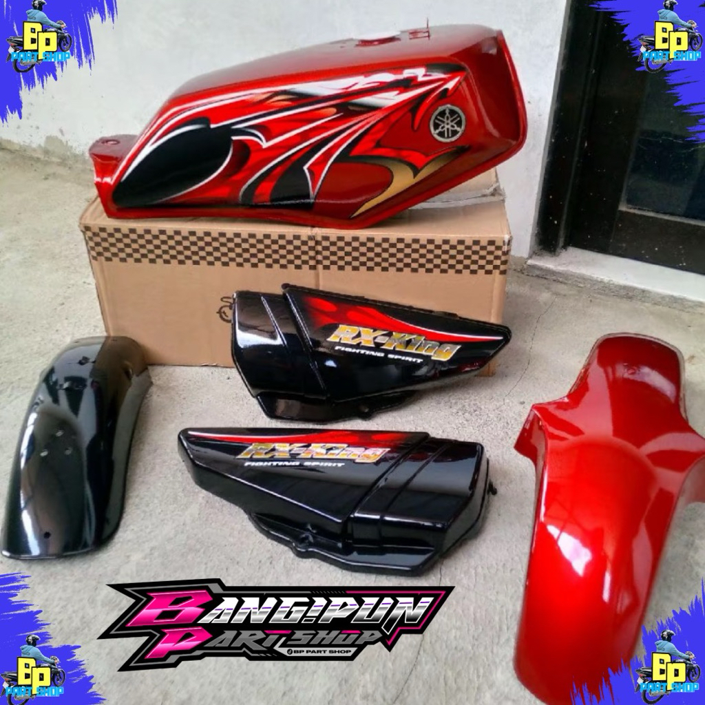 Body Set Rx-King 2005 Merah Set Stiker