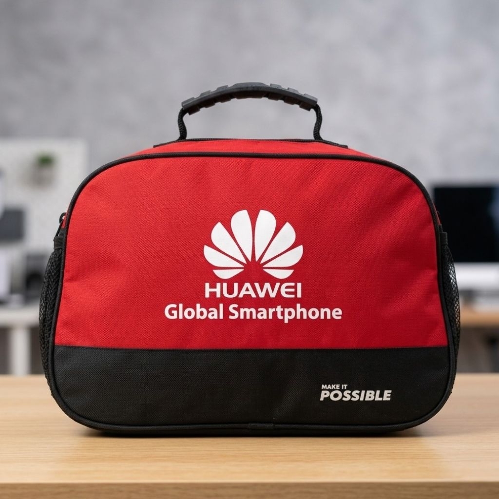 Tas Tangan Huawei Original Baru - Tas Travel Pouch Kecil Multifungsi - Tas Souvenir Merchandise Eksk