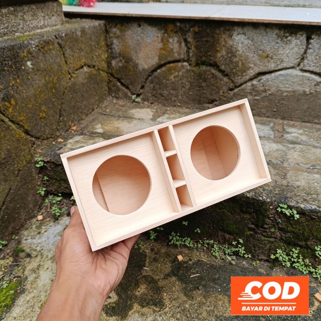 BOX SPEAKER 3inch MINISCOOP DOUBLE tebal bahan 5-6mm