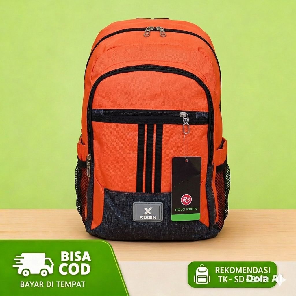 Duerpak - Polo Duerpak / Ransel Pria Wanita / Ransel Sekolah Tk-SD-SMP/POLO RIXEN