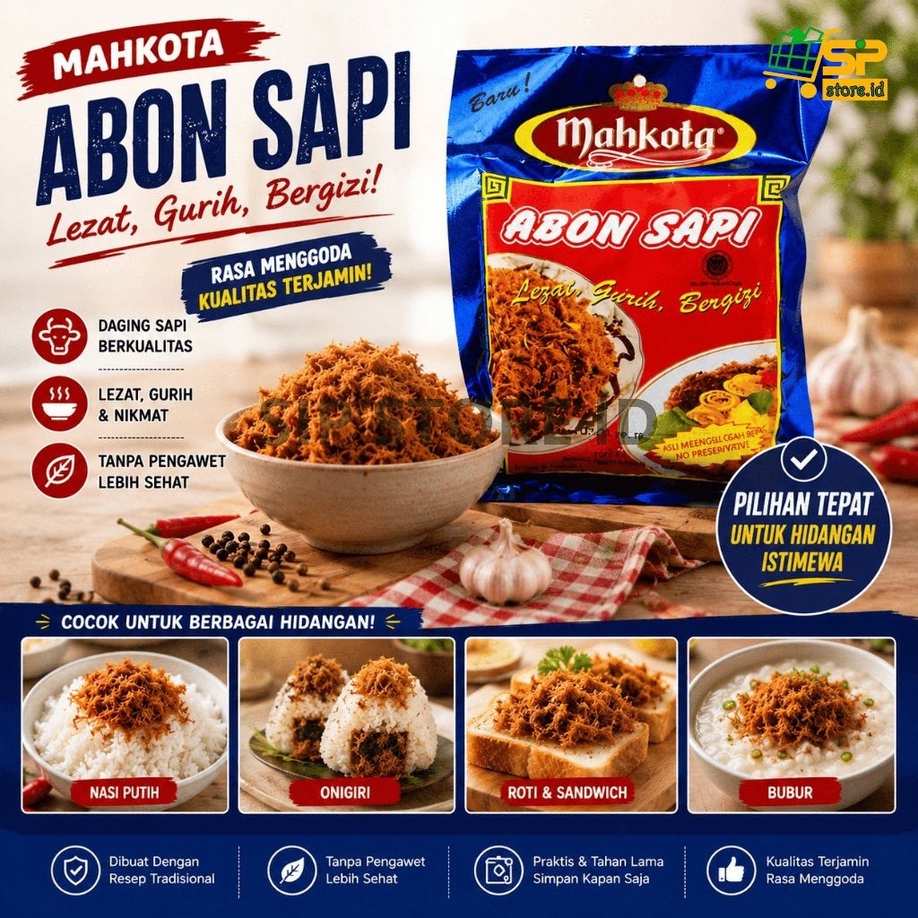 ABON CENDRAWASIH Halal  / Abon Sapi 1kg