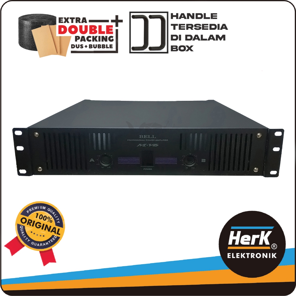 BOX POWER 2U AMPLIFIER BELL MV6 - BOX AUDIO MV 6