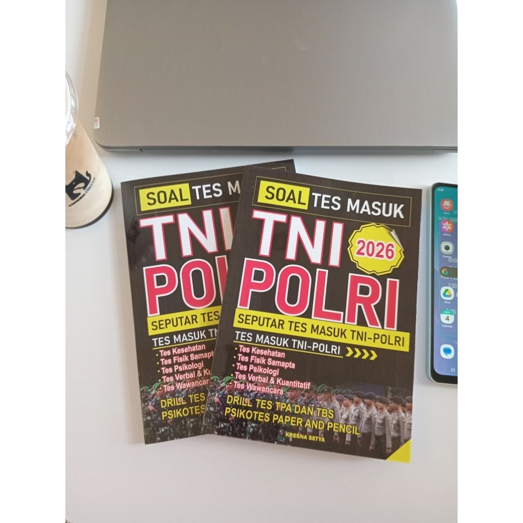 Buku Soal Tes Masuk TNI AD AL AU Akmil Polri Bintara Tamtama Akpol