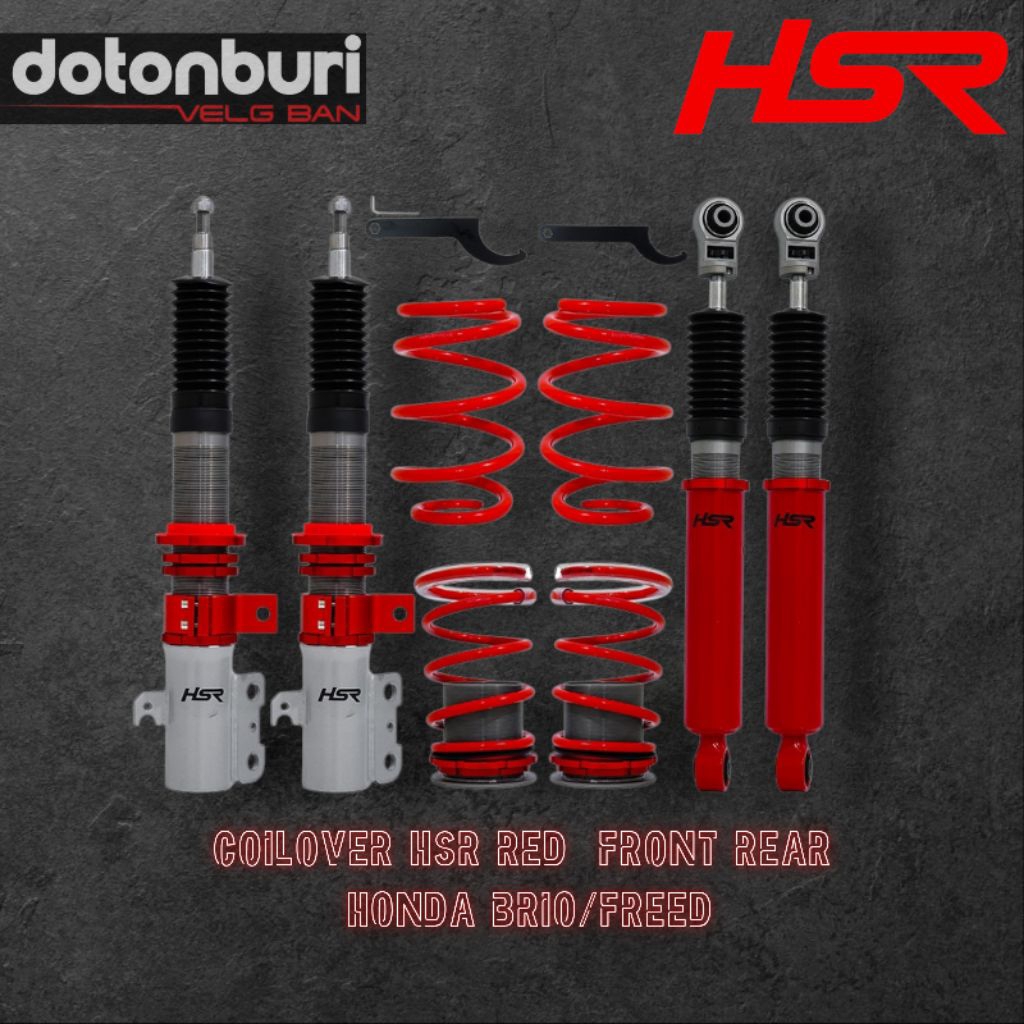COILOVER HSR RED FRONT REAR HONDA BRIO/FREED SHOCKBREAKER COILOVER PROFENDER