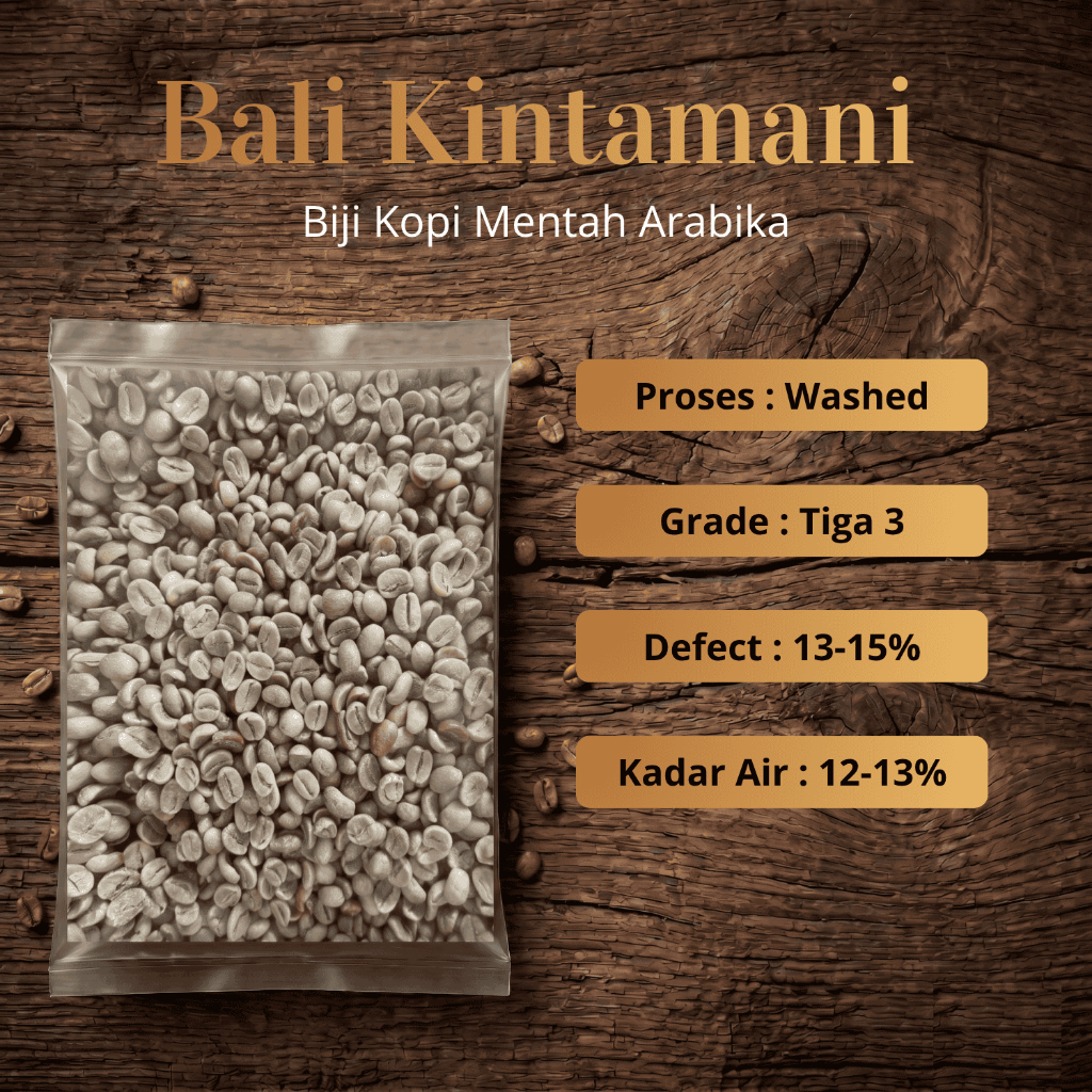 Green Bean biji kopi Arabika Bali Kintamani - Komersial
