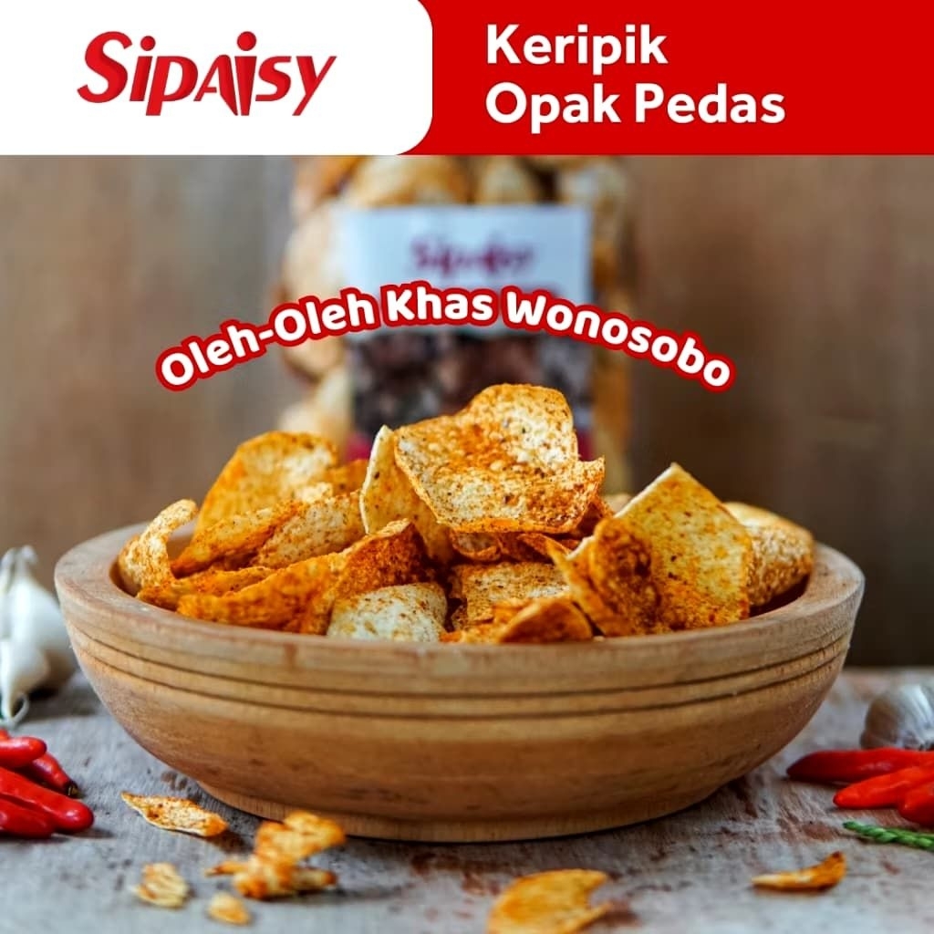 Keripik Opak Singkong Pedas Wonosobo