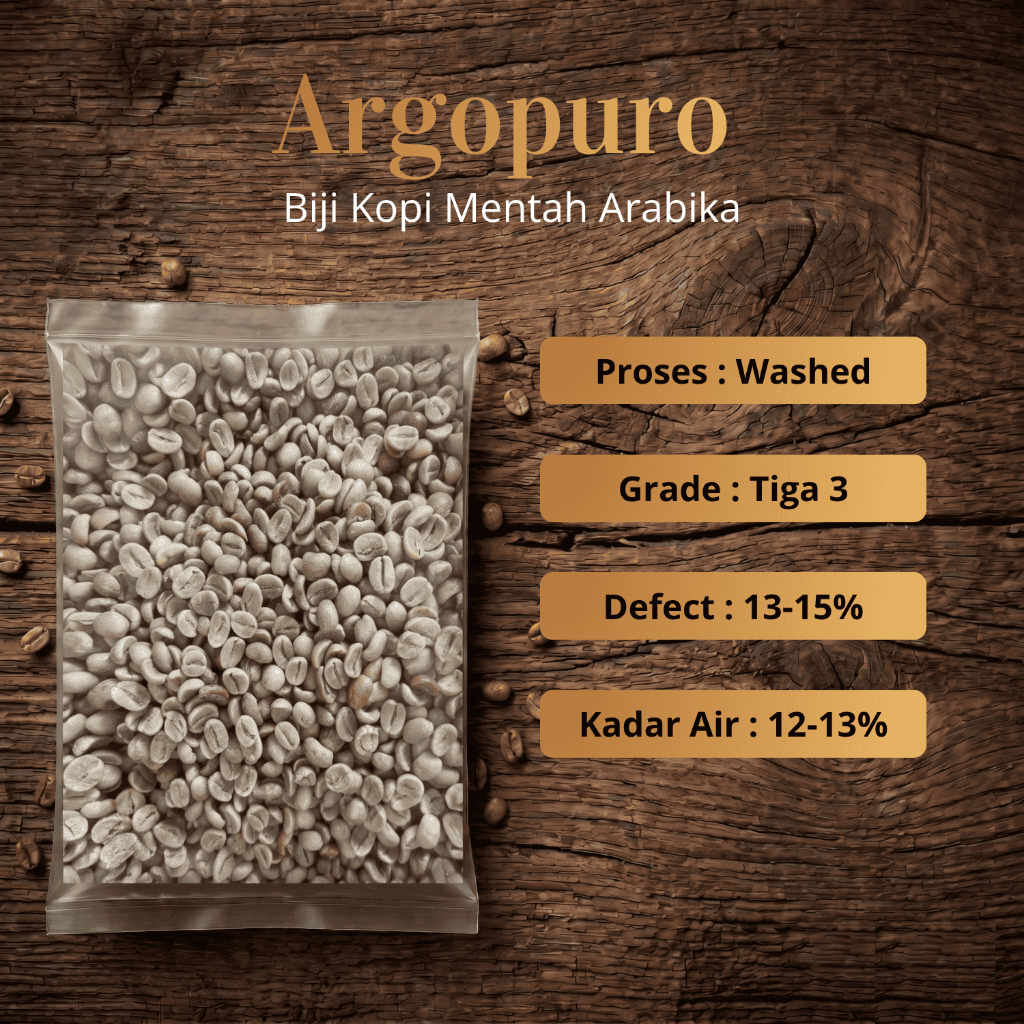 Green Bean biji kopi Arabika Argopuro- Komersial