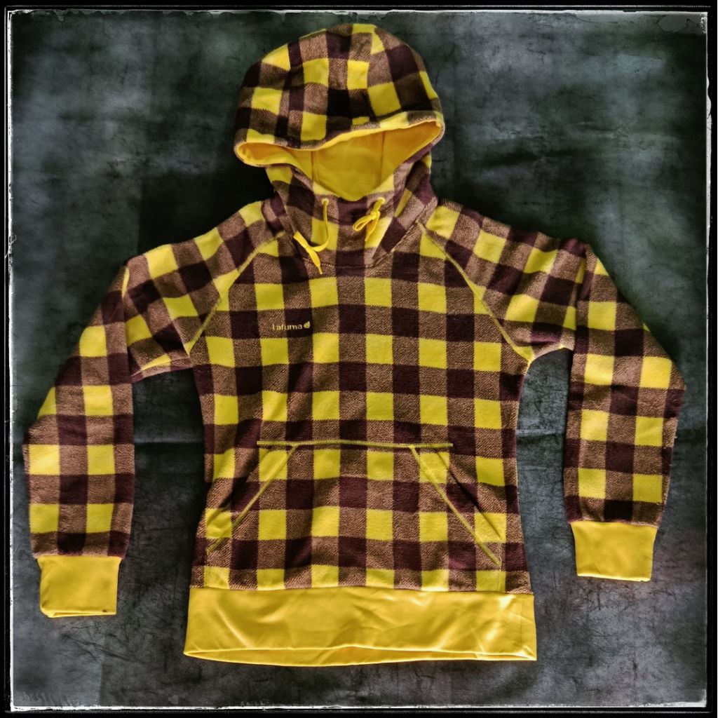Hoodie unisex fleece polar motif tartan - Lafuma - Size S