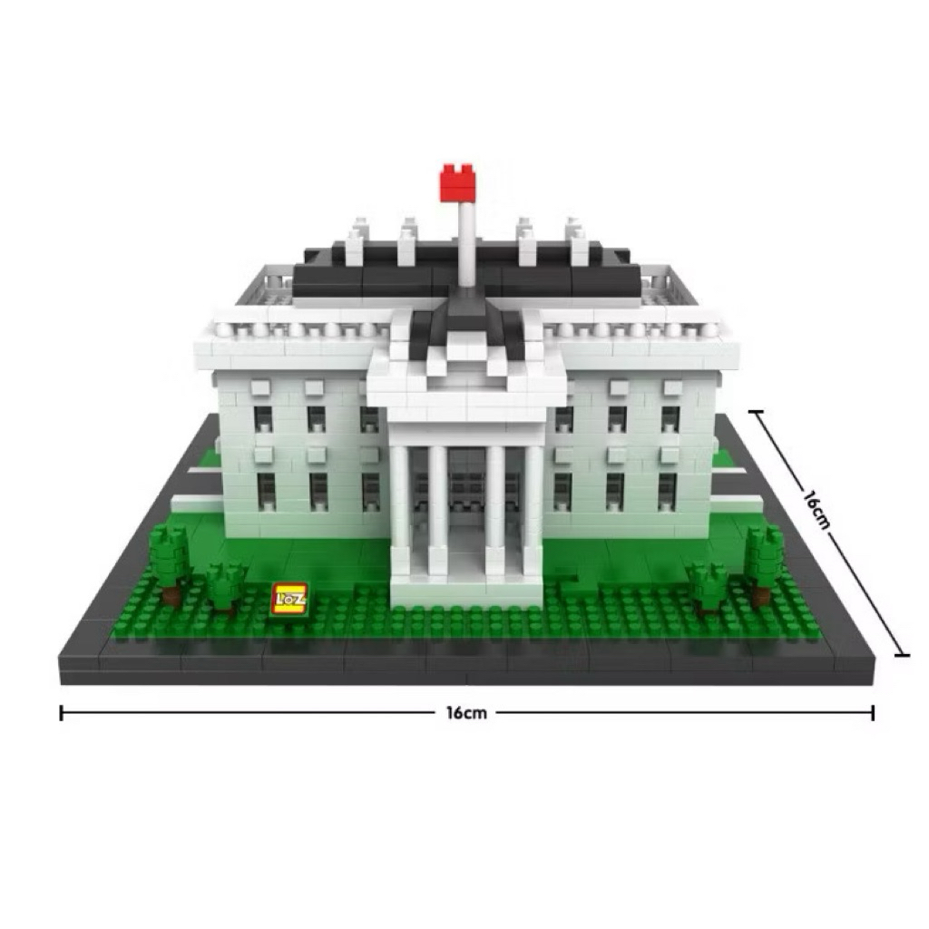 [NO BOX] LOZ Blocks Bricks Lego Nanoblock - The White House - Mini Architecture