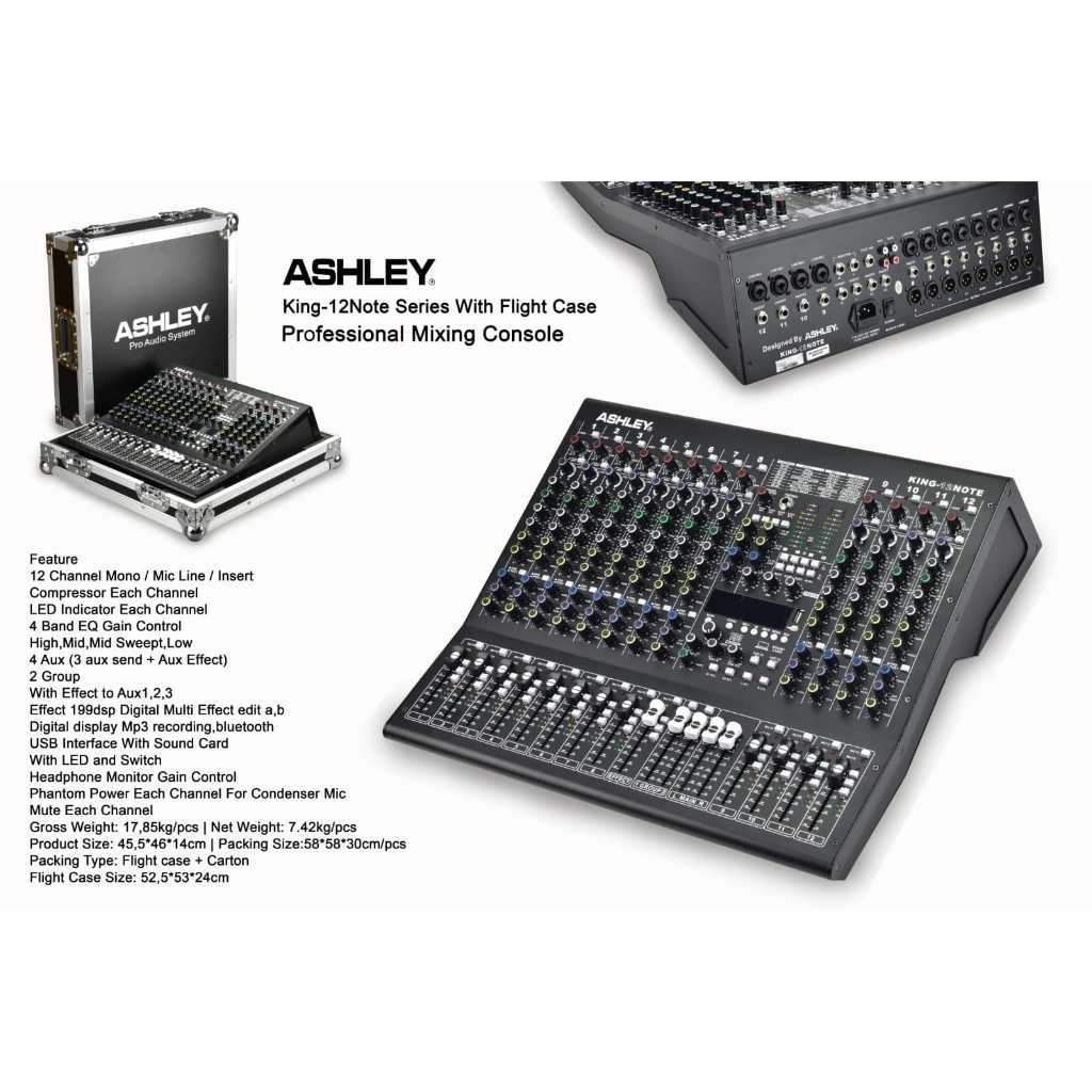 MIXER AUDIO ASHLEY KING12NOTE KING 12 NOTE KING 12 NOTE PLUS KOPER