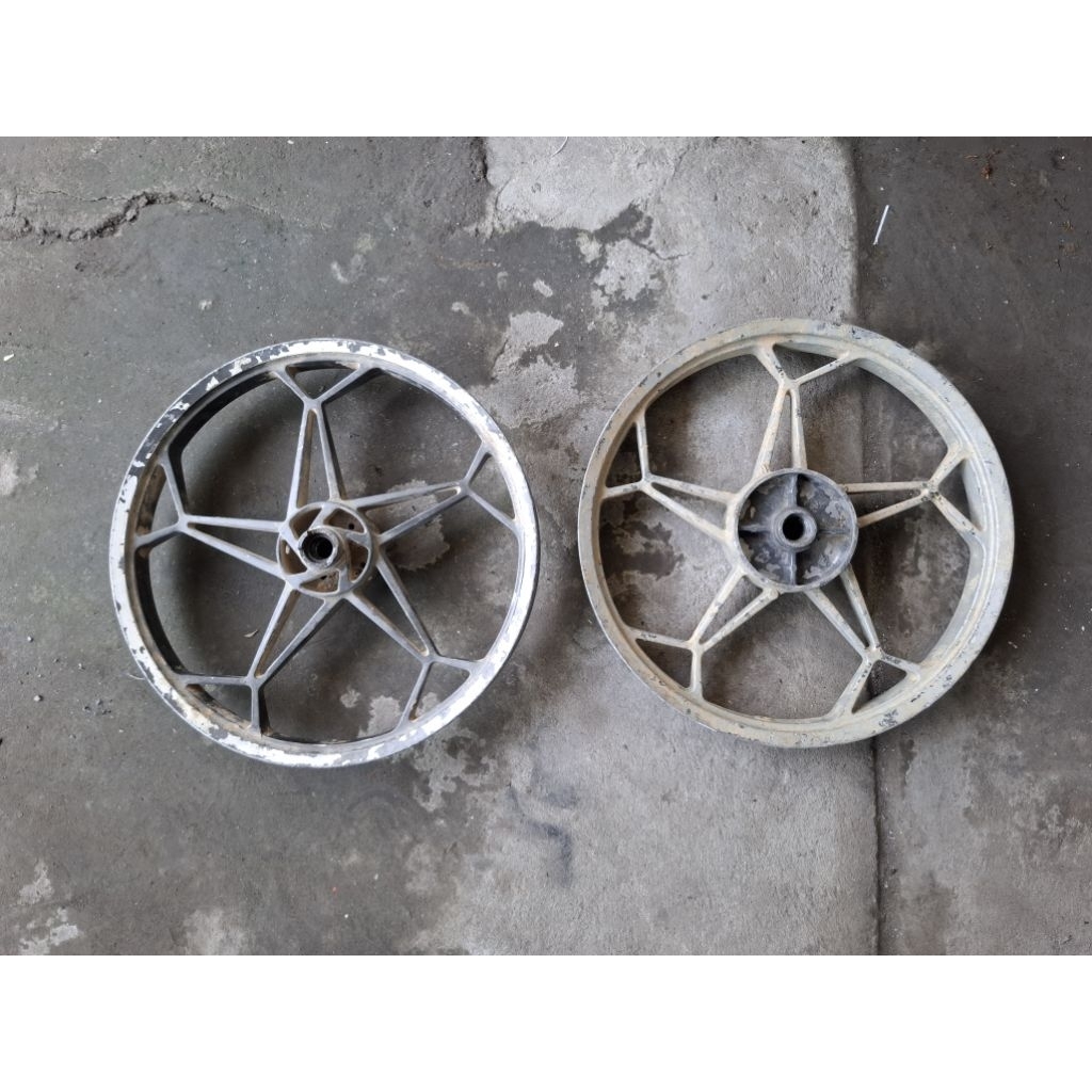 velg racing depan belakang kawasaki kaze zone125 zone 125 vr original