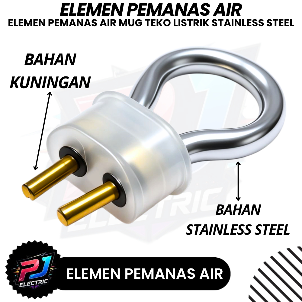 Elemen Pemanas Air Teko / Element Mug Electric Bahan Kuningan Kuat Tahan Karat Elemen Pemanas Air TR