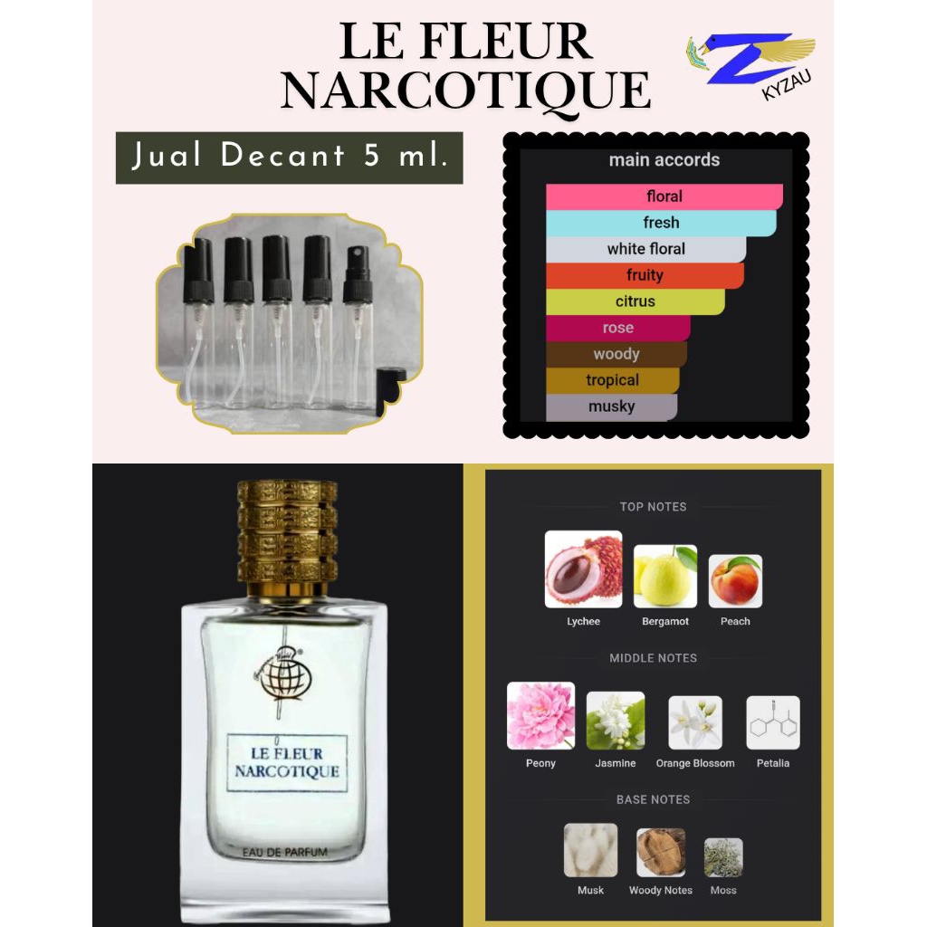 decant parfum LE FLEUR DE NARCOTIQUE (5 ml)