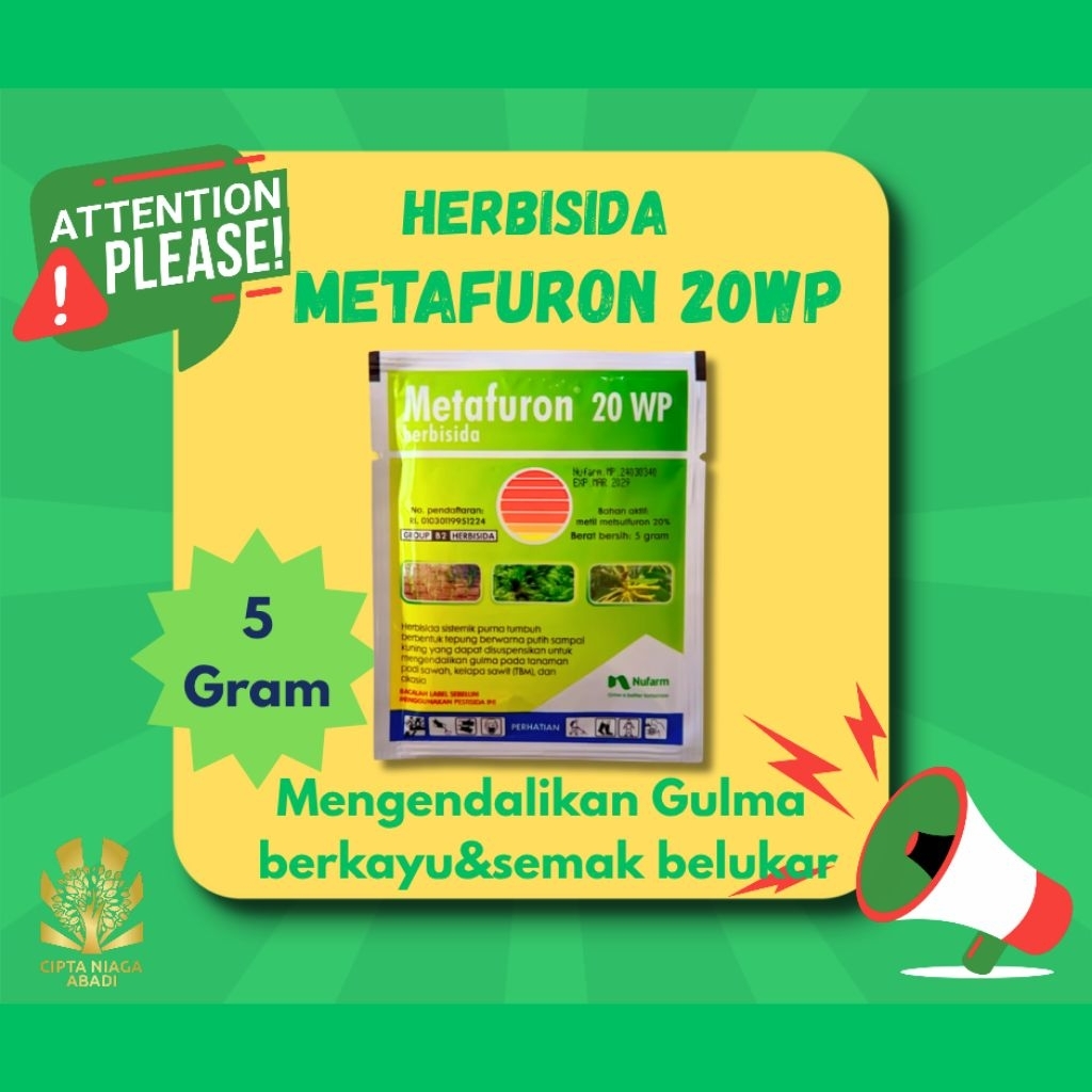 Herbisida METAFURON 20 WP, 5 Gram