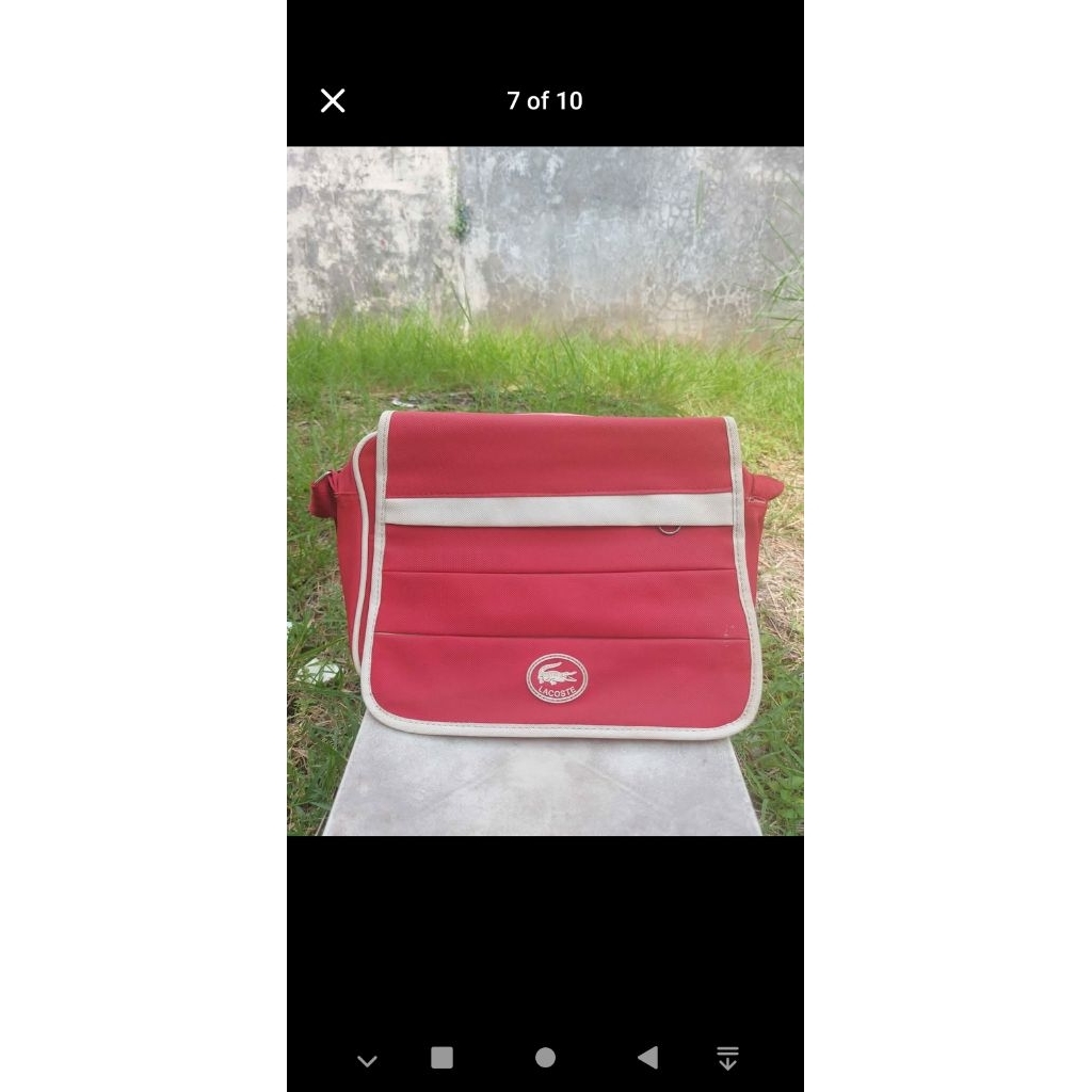 preloved Lacoste sling bag