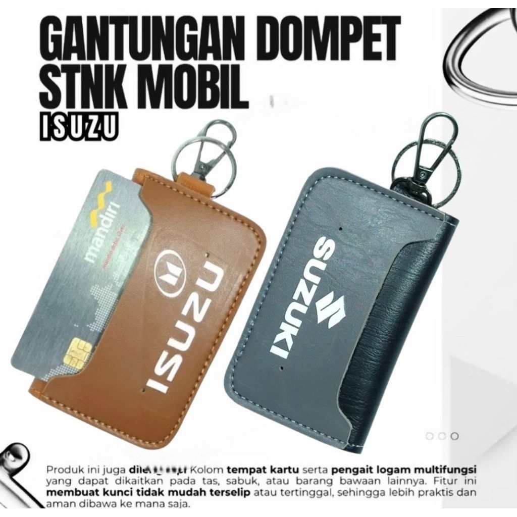 GANTUNG KUNCI. DOMPET. STNK MOBIL SUZUKI & ISUZU, BISA COD DIJAMIN BERKUALITAS