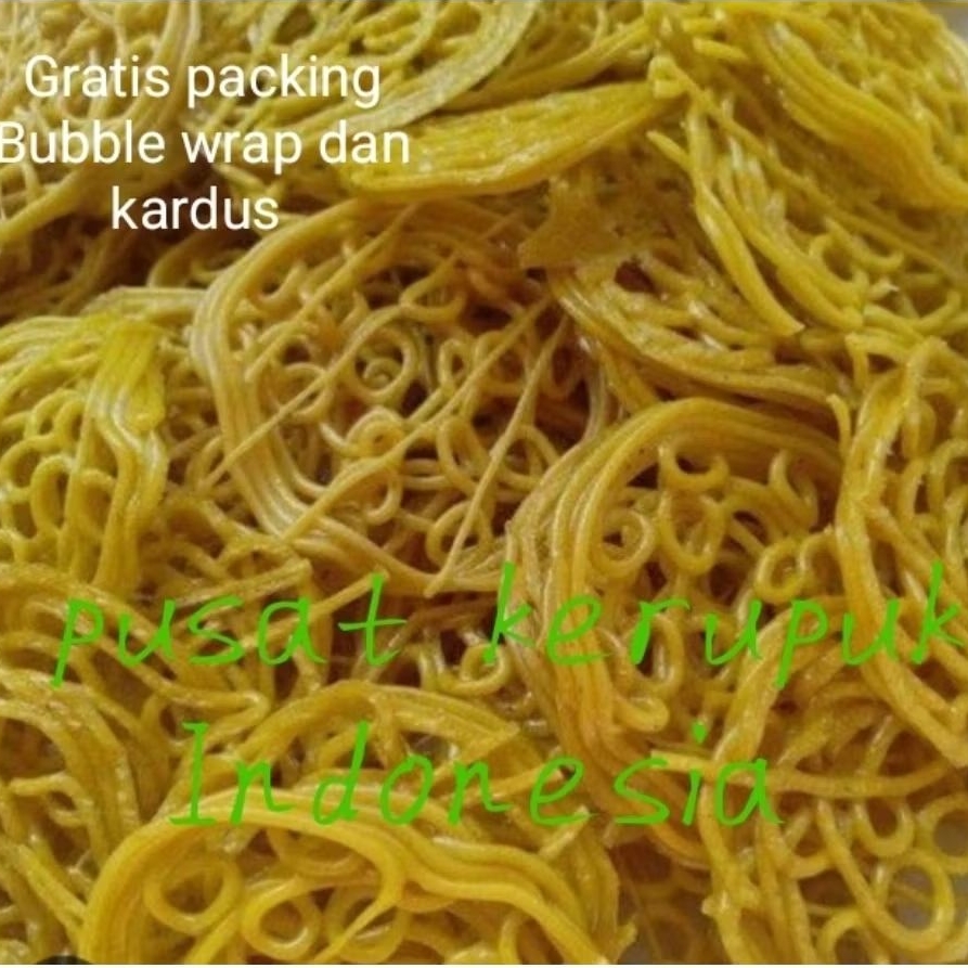 Kerupuk Mie Kuning mentah 1000 gr Besar