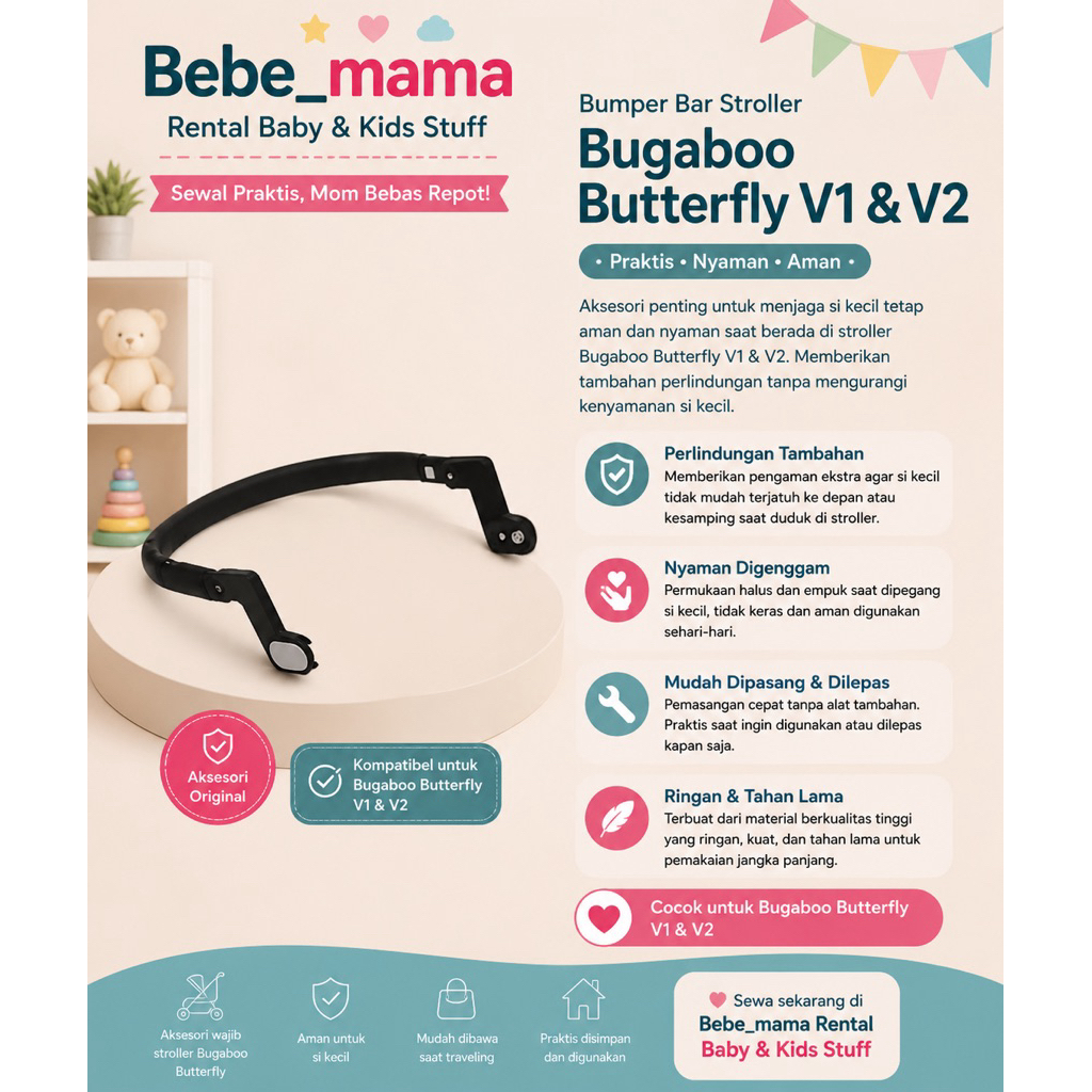 Bumper Bar Bugaboo Butterfly 1 dan 2