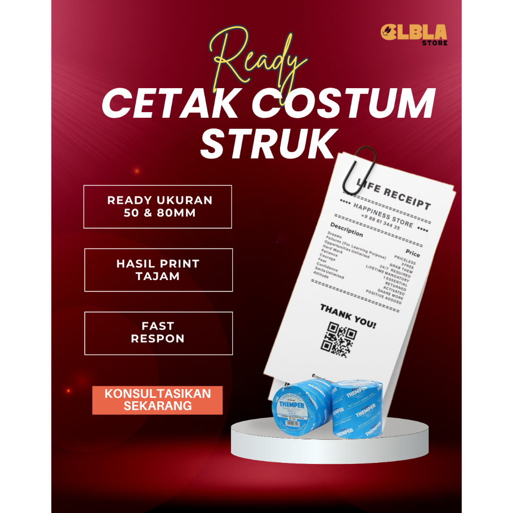 CUSTOM CETAK STRUK