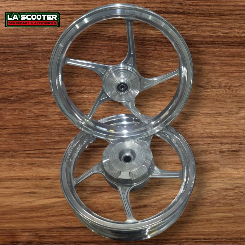Velg VRossi Sprint PRIME Vario110 Beat Scoopy Genio CNC polish chrome