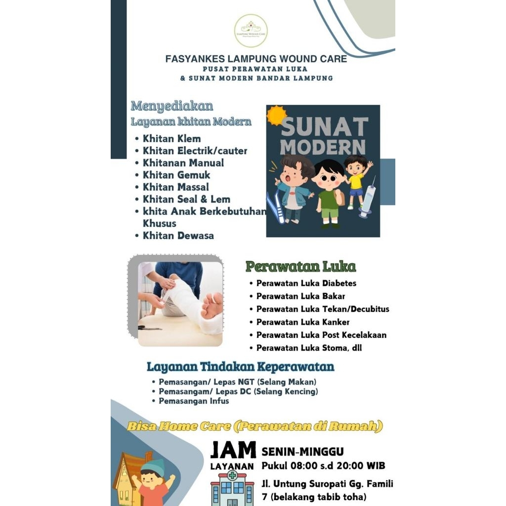 jasa perawatan luka menggunakan modern dressing