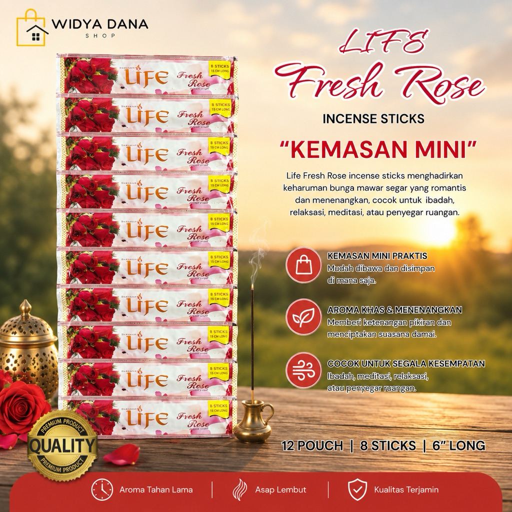Dupa LIFE MINI RENTENG isi 12pouch | FRESH ROSE