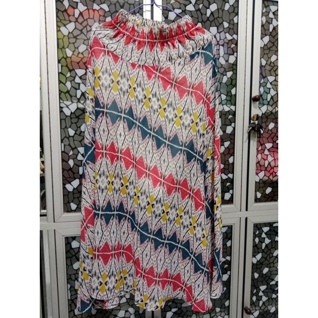 rok sifon motif preloved