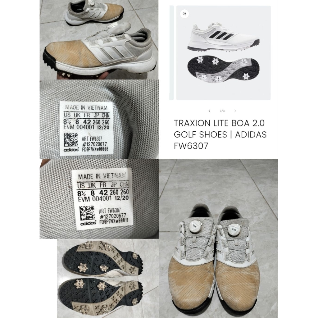 Sepatu Preloved Second Original Adidas Traxion Lite Boa Size 42