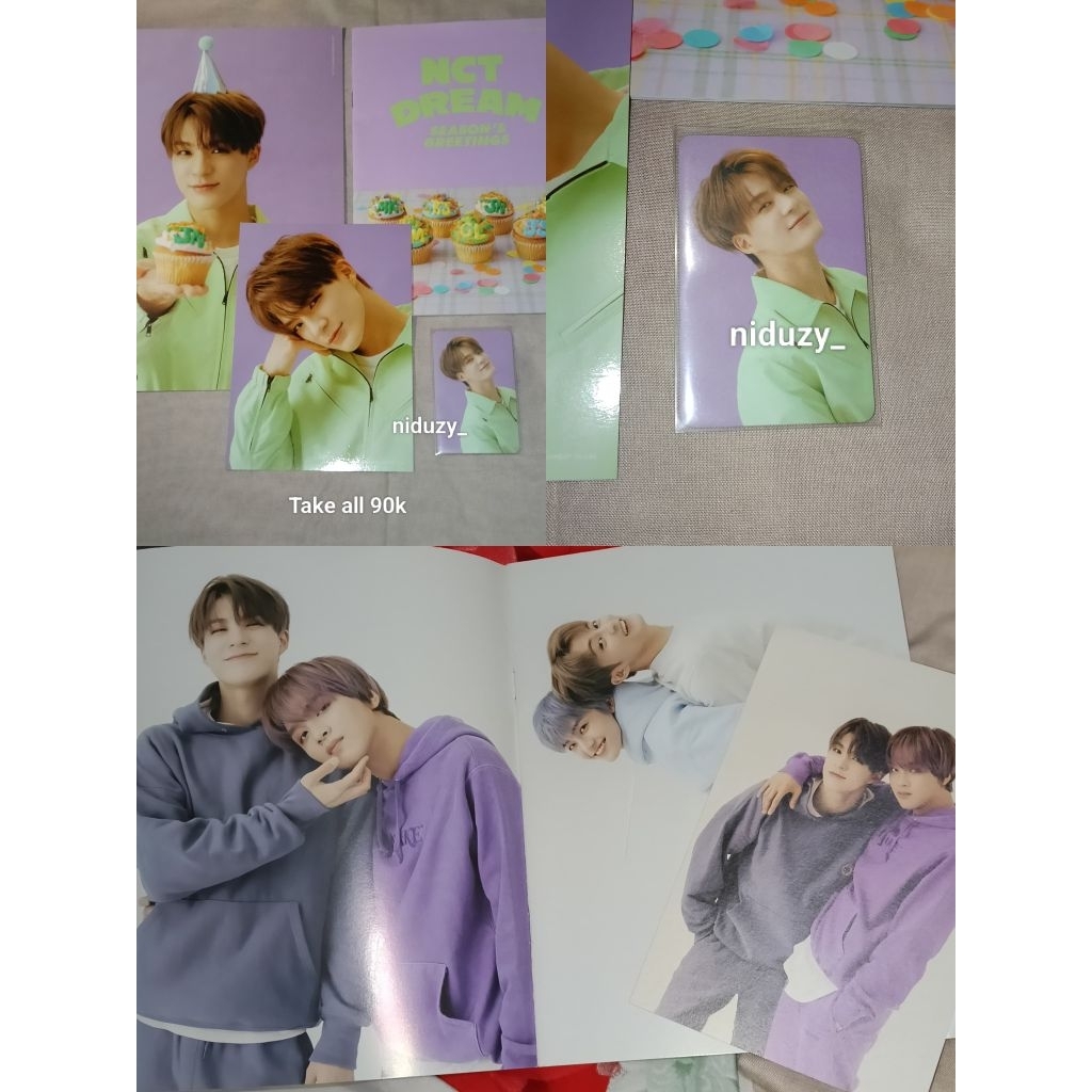 NCT DREAM Season's Greetings Jeno Set + postcard Jeno Haechan + Mini Brochure