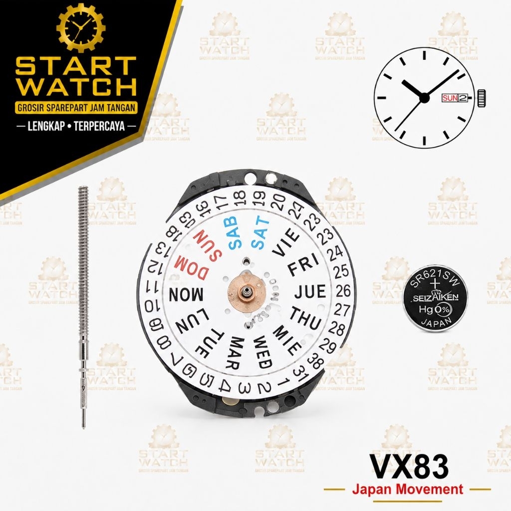 ORIGINAL MESIN VX 83 MESIN Jam Quartz Mesin epson vx83 original mesin jam tanagn tanggal hari