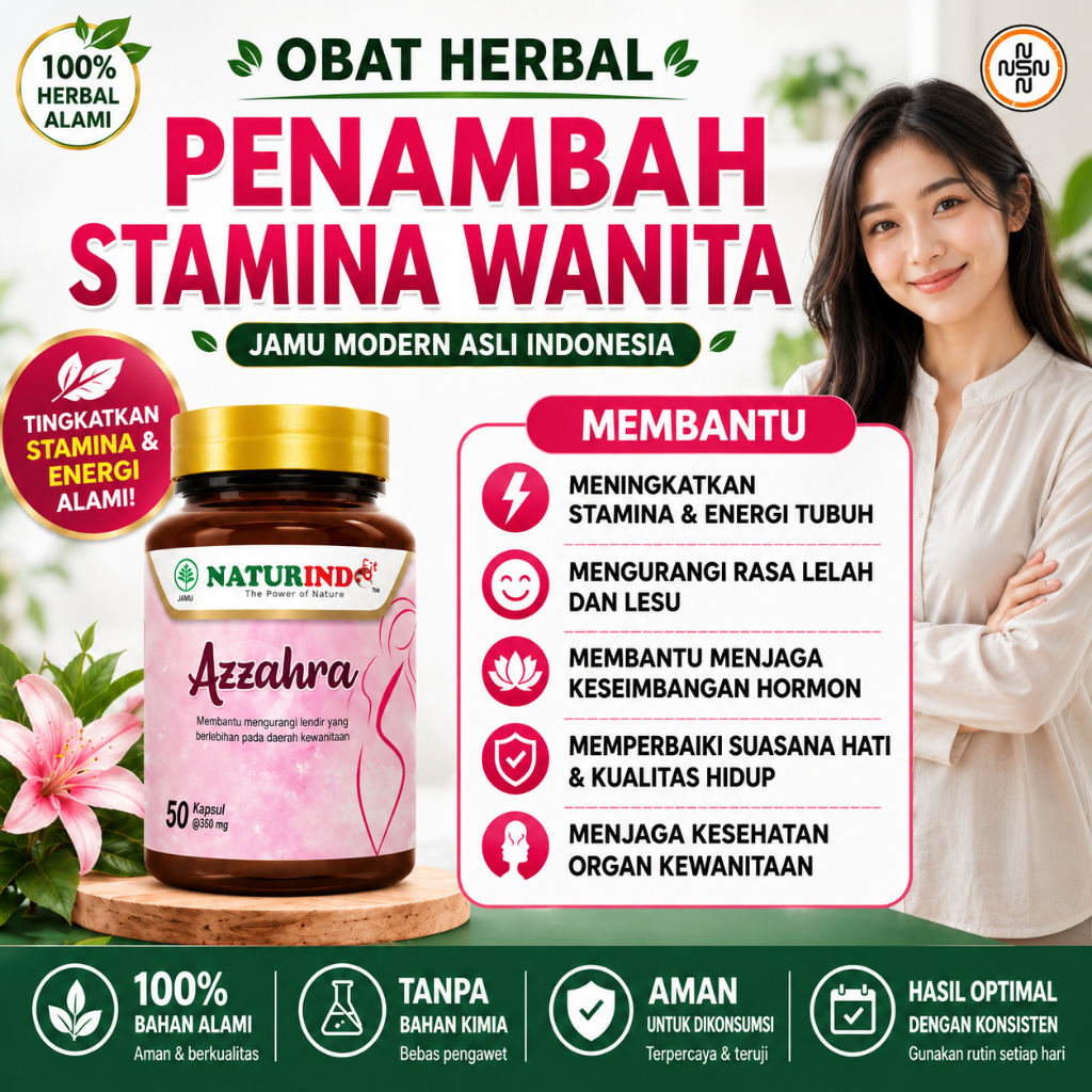 Obat Herbal Stamina Wanita Alami Suplemen Vitalitas Perempuan Tradisional Naturindo