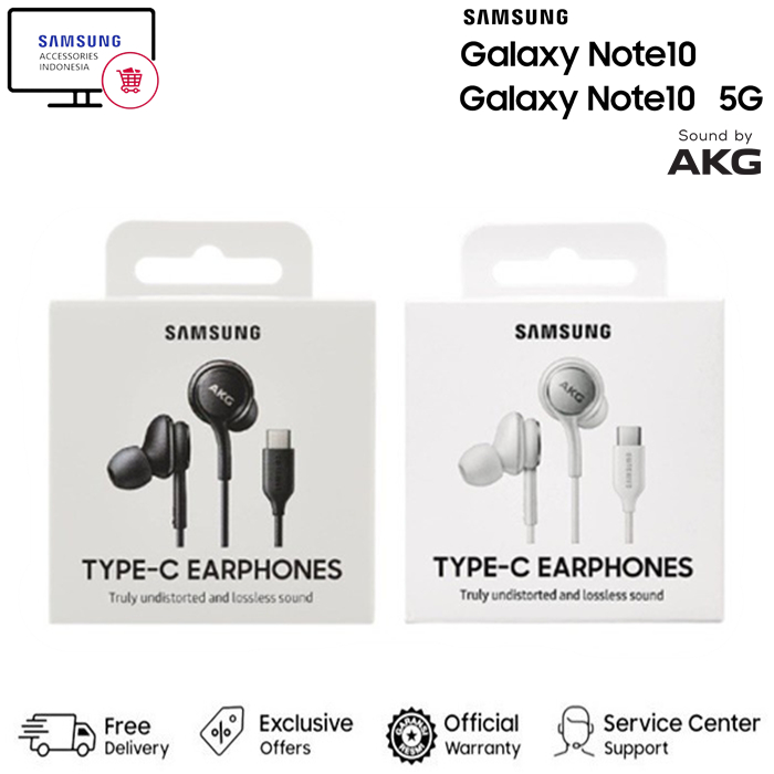 Headset Samsung AKG Jack 3.5MM / TYPE-C Earphones Original - PUTIH