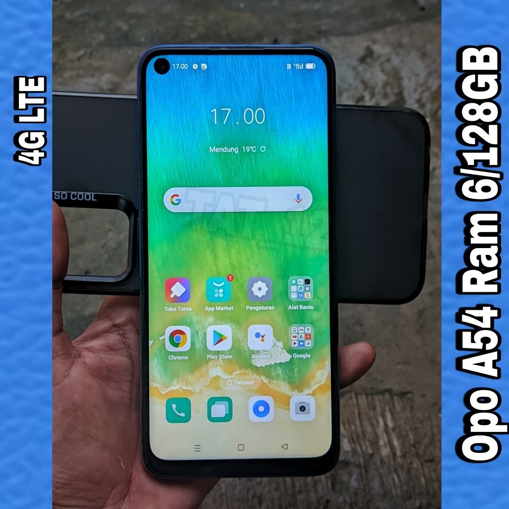 Opo A54 Ram 6GB Internal 128GB Sinyal 4G (LTE) Second Original Resmi Siap Pakai Normal Berkualitas D
