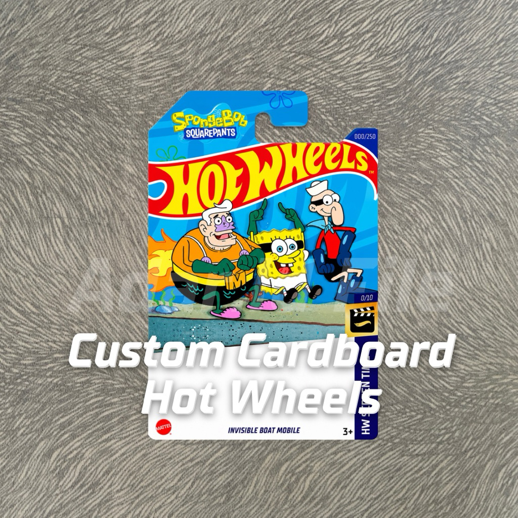 HOT WHEELS - INVISIBLE BOAT MOBILE - HW SCREEN TIME 0/10 - HW REGULER 000/250 - SPONGEBOB SQUAREPANT