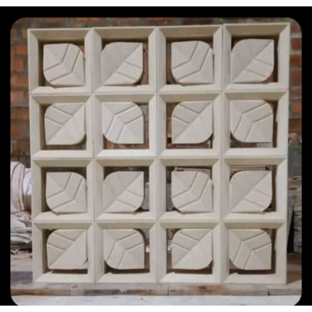Roster Beton Lubang Angin Motif Modern Untuk Rumah