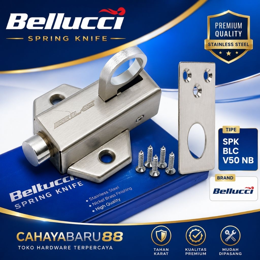 Spring Knip Bellucci V50 NB | Grendel Jendela Bellucci NB | Slot Jendela Bellucci NB