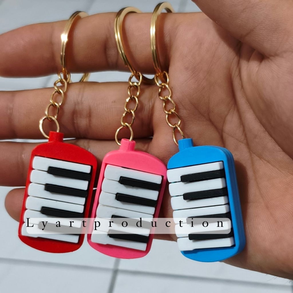 Keychain Pianika Basuri Gantungan kunci