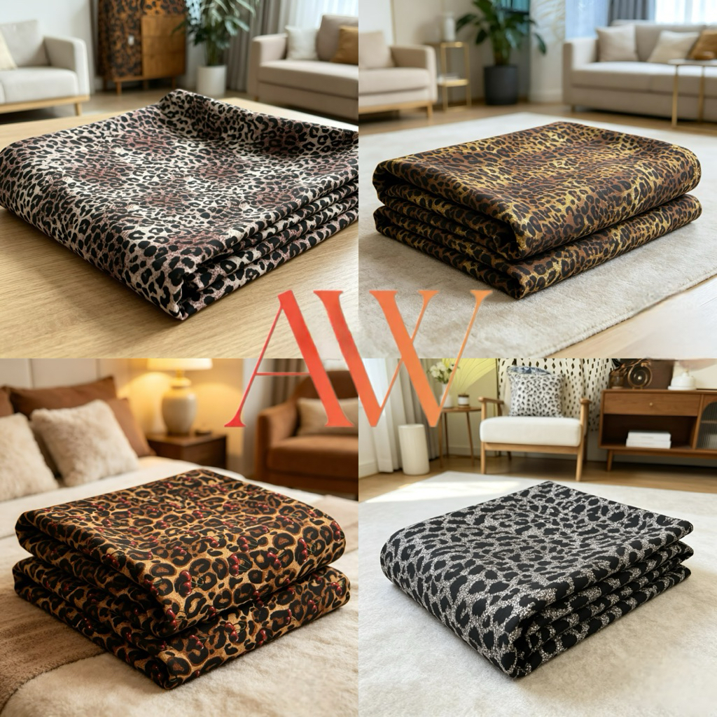New (Spesiallis Motif Leopard Eksklusif) Kain Katun Rayon Viscose Premium - Kain Rayon Motif Leopard