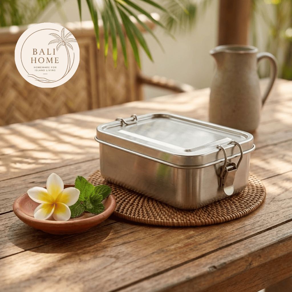 Kotak Makan Bekal Stainless Steel - Tempat Bekal Anti Panas - Wadah Bekal Makanan Sekat