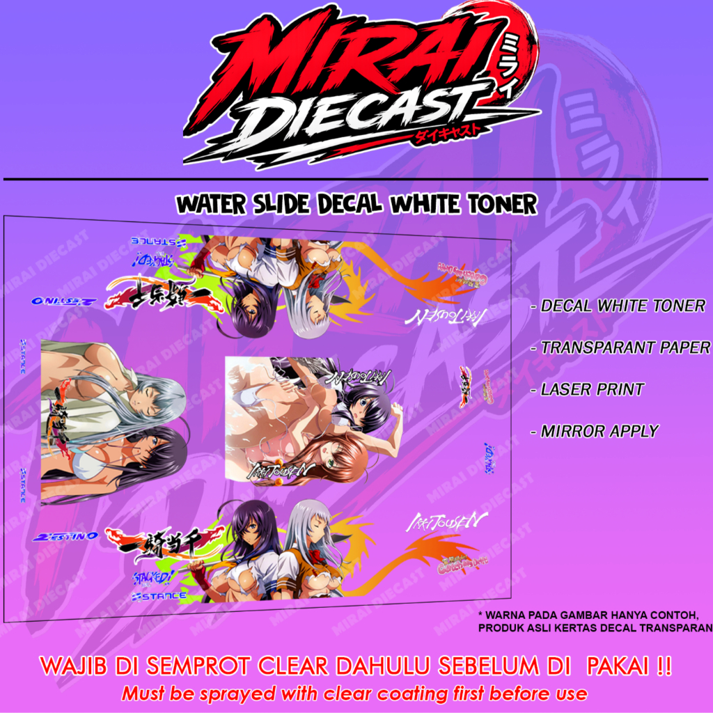 Decal Hot wheels itasha ikkitouaen