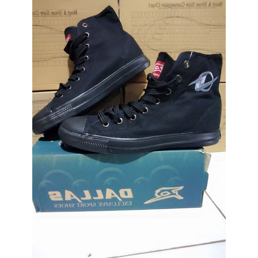 Sepatu Dallas Original | Sepatu sekolah cowok cewek | Sepatu sneakers tinggi| Sepatu sneakers cowok 