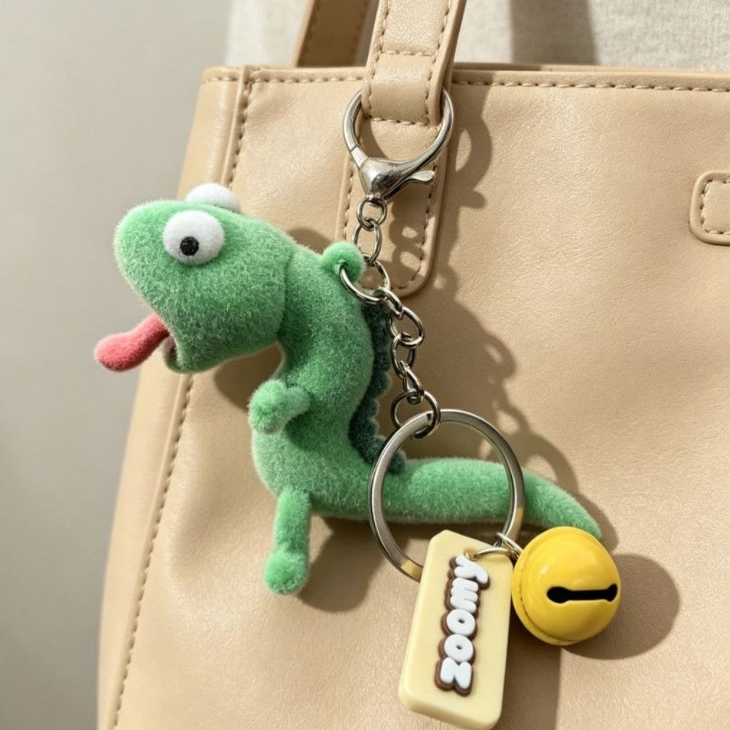 [Pre-Order] Cute Lizard Keychain Bag Charm Gantungan Kunci Kadal Hijau