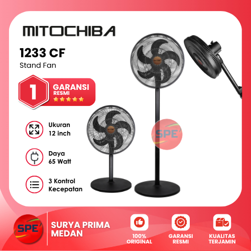 KIPAS ANGIN 3 IN 1 MITOCHIBA UKURAN 12 INCH 1233CF GARANSI RESMI (MEDAN)