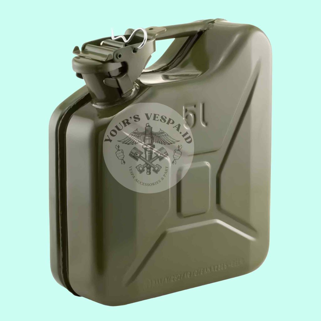 JERIGEN BENSIN PLAT BESI 5 LITER FA VESPA