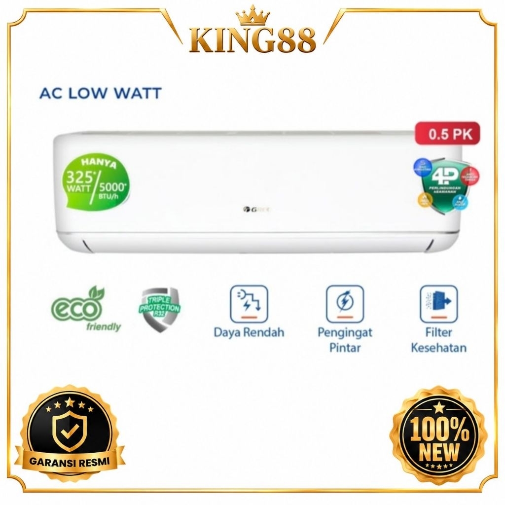 GREE GWC-05C3ES AC 1/2 PK Low Watt Series - AC GREE 1/2PK Low Watt R32 - AC 0.5 PK GREE GWC05C3ES
